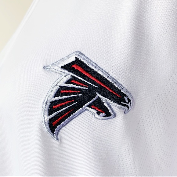 NFL Atlanta Falcons Reebok Polo White Red Mens L - Picture 2 of 8
